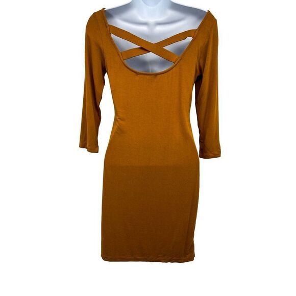 Forever 21 Bodycon Crisscross Open Back Fitted Mini Dress - Picture 4 of 10